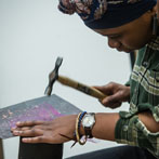 Francisca Onumah in her studio 2018
